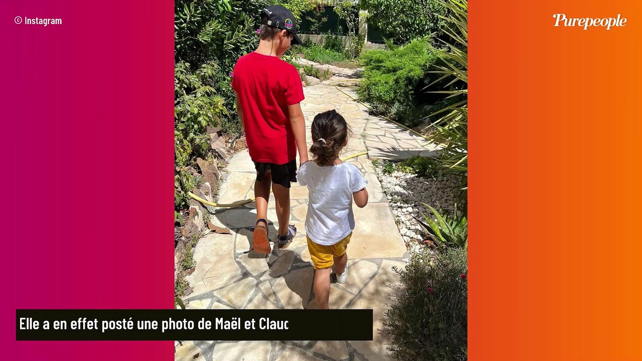 PHOTO Karine Ferri : rare image de ses deux enfants Maël et Claudia avant la rentrée