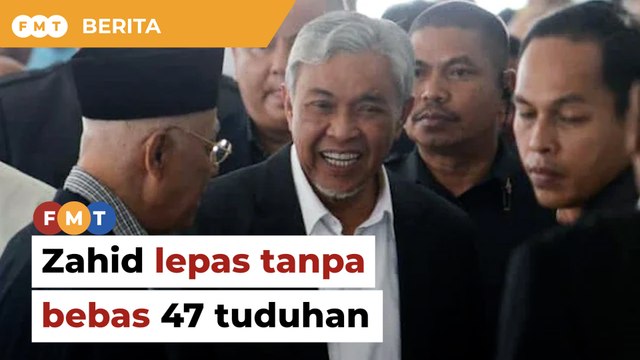 Zahid lepas tanpa bebas 47 tuduhan