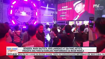 TALK BIZ | Ben&Ben, Mark Bautista, Kris Lawrence at iba pang artists, pinasaya ang fans sa kanilang performance sa Musik Manila