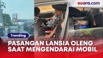 Viral Lansia Kendarai Mobil Hingga Oleng di Jalan Tol, Warganet: Beruntung Ada yang Bantu