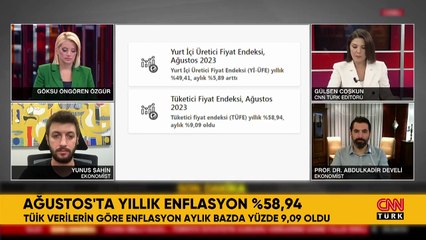 Son Dakika: Enflasyon ağustos ayında yüzde 9,09 artarak yıllık bazda yüzde 58,94 oldu