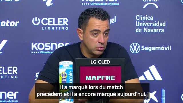 4e j. - Xavi : On ne peut pas dire que Lewandowski n'est pas en forme