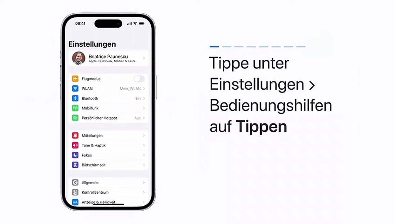 Auf Rückseite tippen auf deinem iPhone verwenden