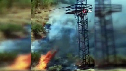 Elazığ'da otluk ve ağaçlık alanda çıkan yangınlar söndürüldü