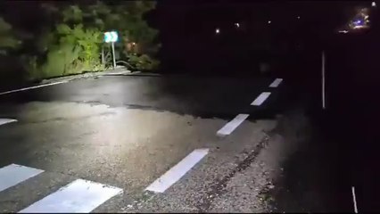 Así quedó el puente de Aldea del Fresno en la M-510 tras la tormenta