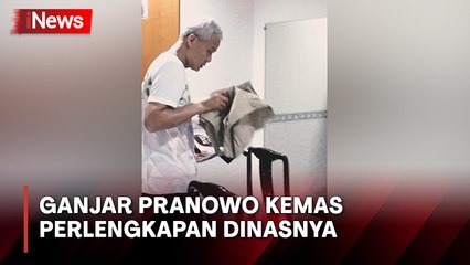 Jelang Purnatugas, Ganjar Pranowo Kemas Perlengkapan Dinasnya di Kantor Gubernur