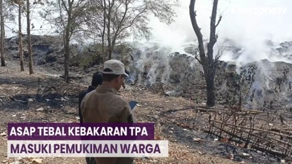 TPA Pegongsoran Kebakaran, Asap Tebal Masuki Pemukiman Warga