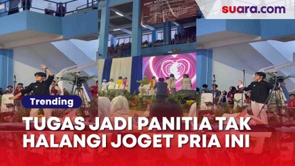Tugas Sebagai Panitia Tak Menghalangi, Kameramen ini Asyik Ikut Joget Lagu Favorit!