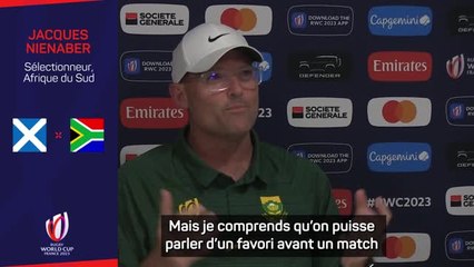 CdM 2023 - Nienaber se moque "d'être le favori ou l'outsider" contre l'Ecosse