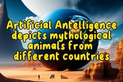 Artificial Intelligence depicts mythological animals from different countries