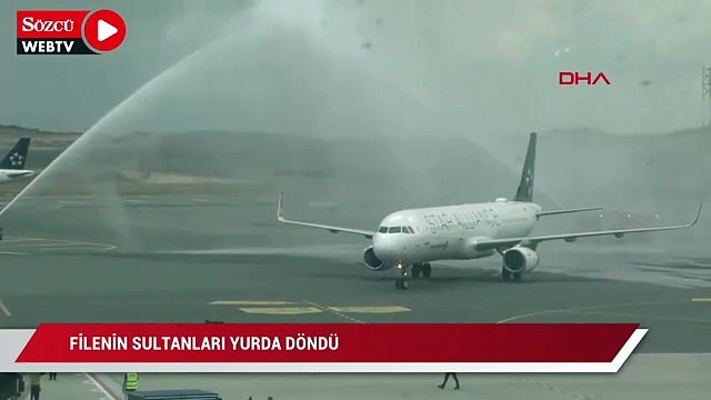 Filenin Sultanları yurda döndü! Coşkulu karşılama…
