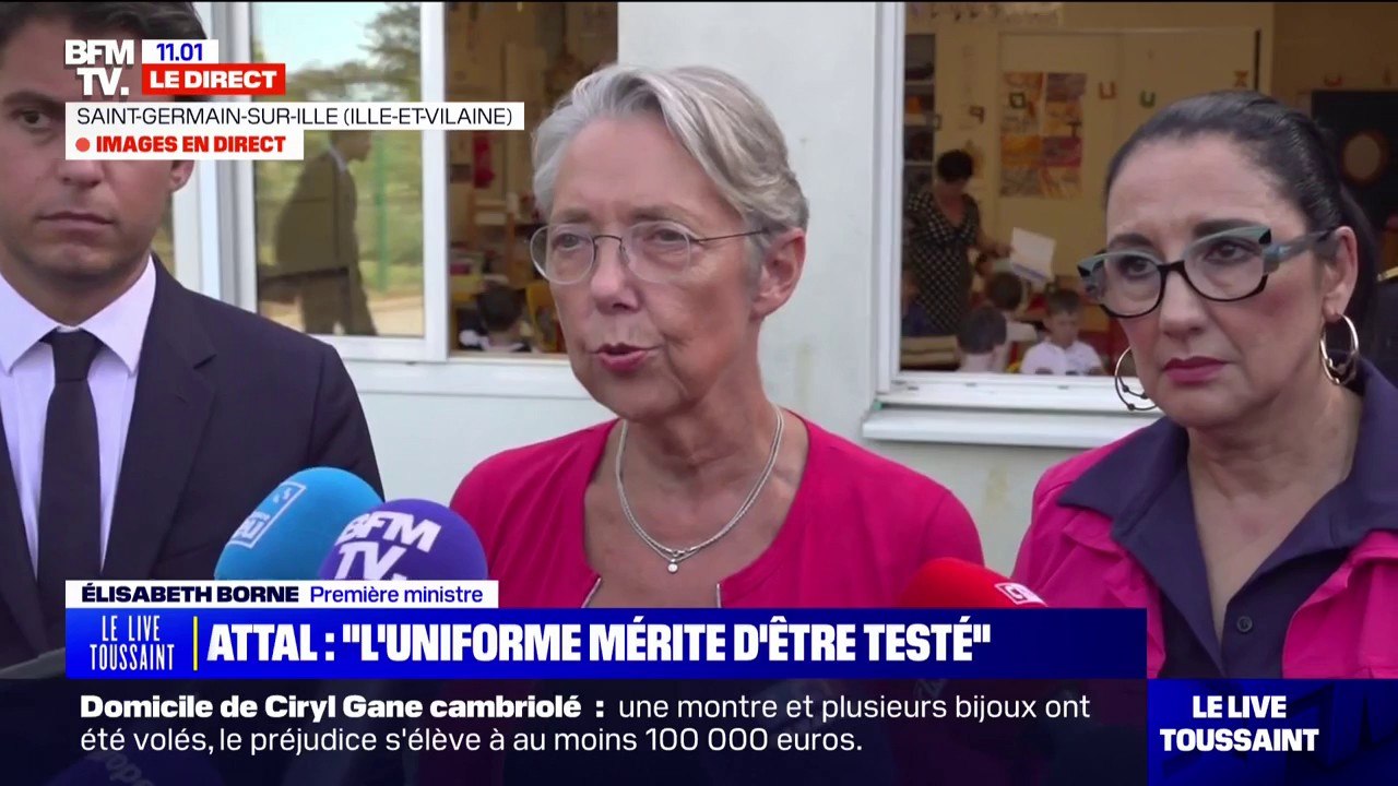 "Il n'y a pas d'incidents": Élisabeth Borne s'exprime sur l'interdiction de l'abaya à l'école en ce jour de rentrée