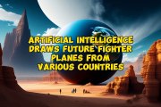 Artificial intelligence draws future fighter planes from various countries