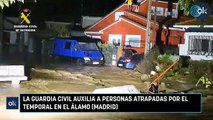 Guardia Civil auxilia a personas atrapadas por el temporal en El Álamo