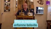 Riton la manivelle, un chanteur public à Belleville