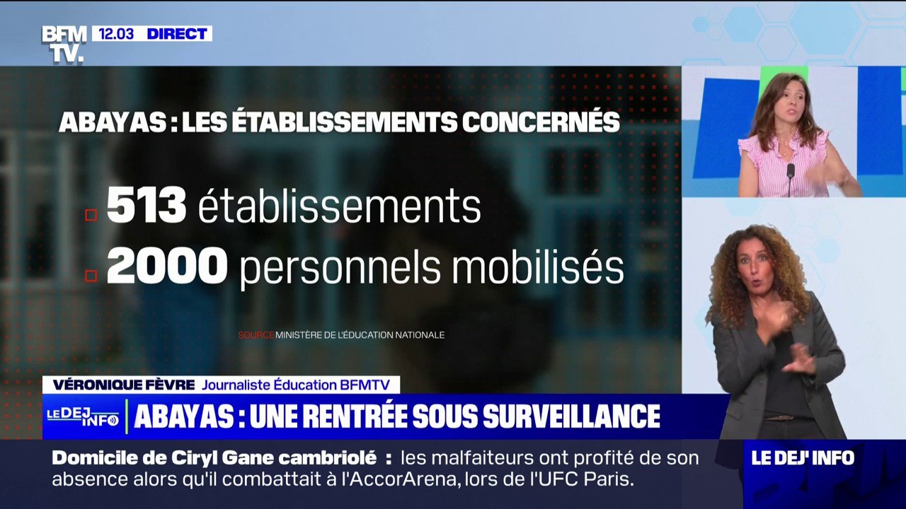 Port de l'abaya à l'école: 2000 personnels mobilisés pour faire respecter l'interdiction au sein des établissements scolaires