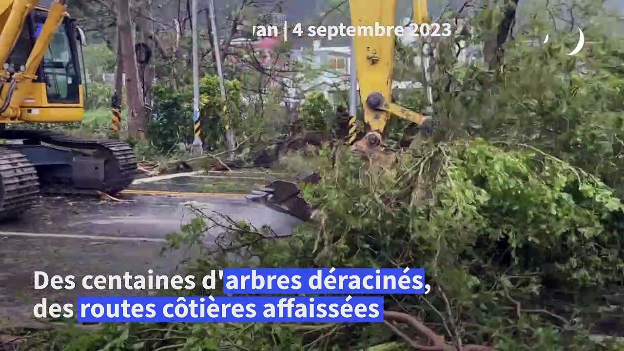 Taïwan: dégâts matériels après le passage du typhon Haikui