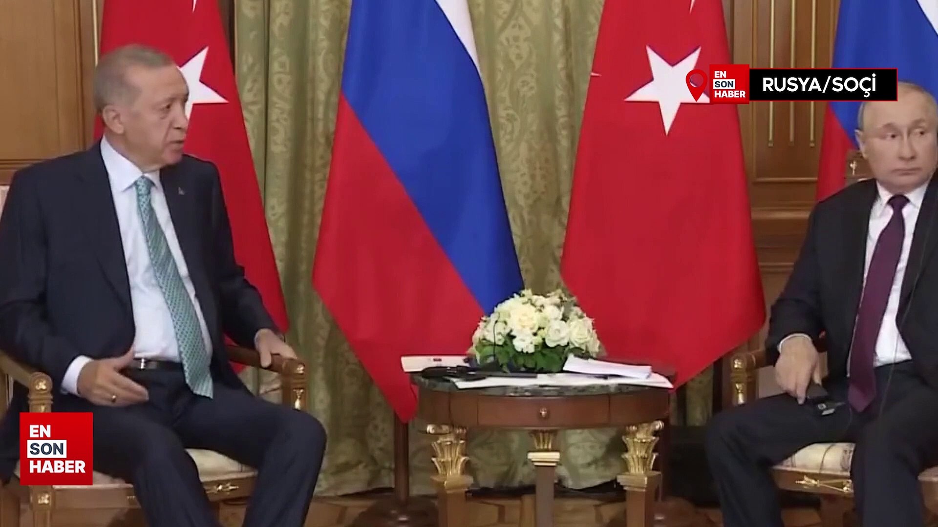 ⁣Cumhurbaşkanı Erdoğan-Vladimir Putin görüşmesi