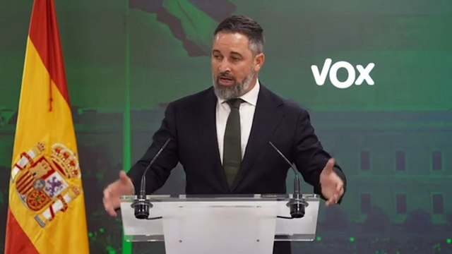 Santiago Abascal: La posición de Vox ante la disposición del PP a negociar con Junts, es la misma que ha mantenido Alejandro Fernández en Cataluña