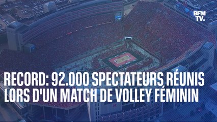 Le record du monde de spectateurs à un évènement sportif féminin a été battu aux États-Unis