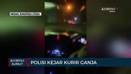 Momen Polisi Kejar-kejaran dengan 2 Kurir Ganja Jaringan Aceh-Sumut