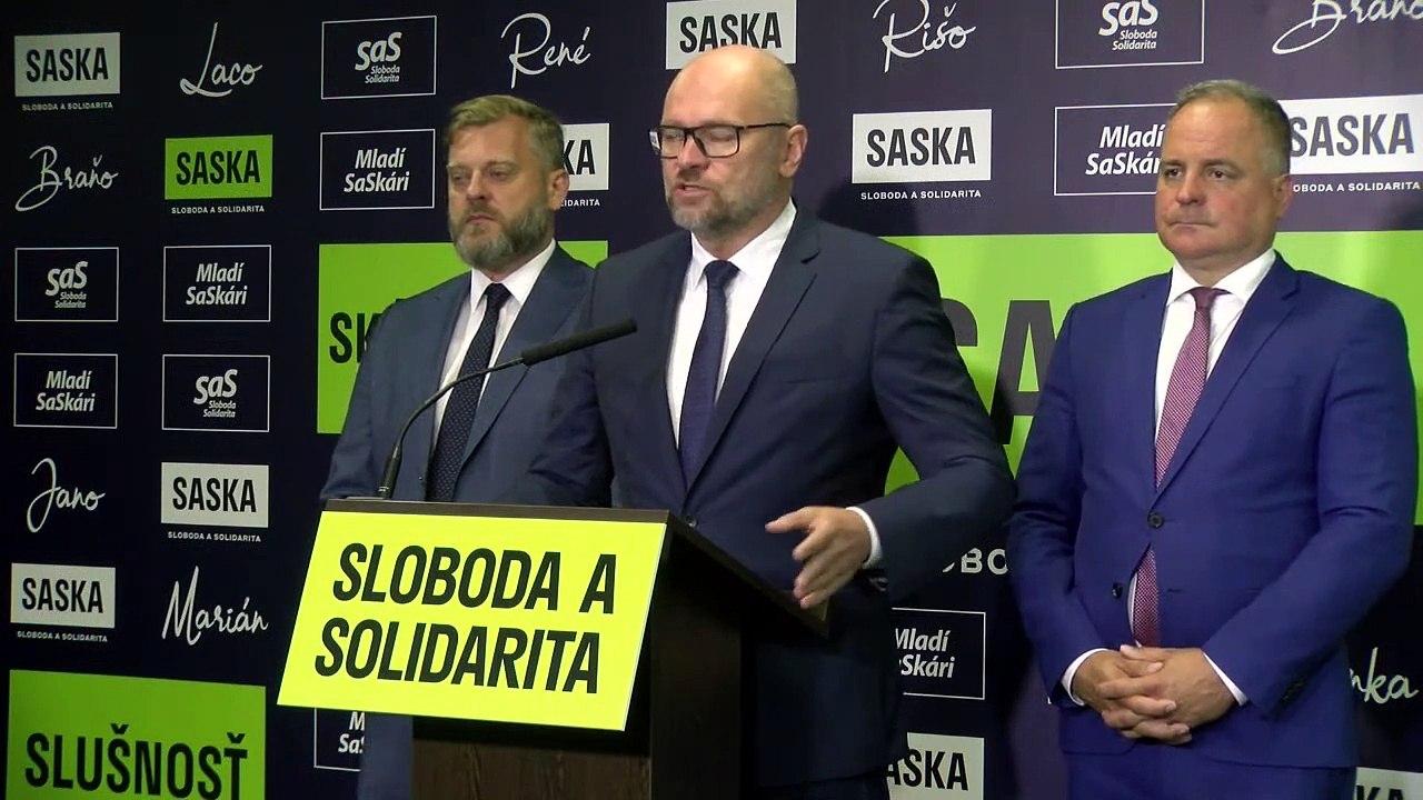 ZÁZNAM: R. Sulík: Strana SaS je proti nelegálnej migrácii