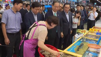 가락시장 찾은 한 총리..."수산업계 어려움 안 겪게 할 것" / YTN