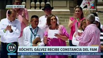 Xóchitl Gálvez recibe constancia como candidata presidencial del Frente Amplio por México