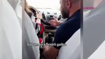 Kızına araba sürmeyi öğreten baba sinir krizi geçirdi!
