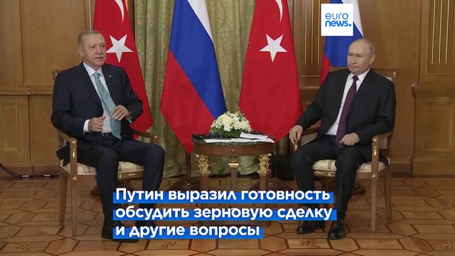 Эрдоган приехал к Путину для обсуждения зерновой сделки