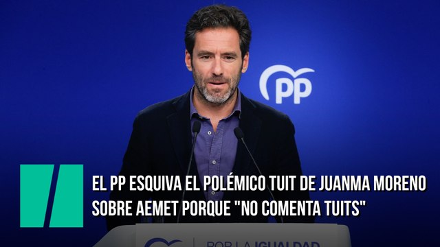 Borja Sémper (PP) esquiva el polémico tuit de Juanma Moreno sobre la DANA: No comento tuits