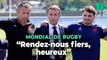 Coupe du monde de rugby : Emmanuel Macron a rendu visite au XV de France avant le choc face aux All Blacks
