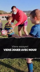 Rejoins l'ecole de rugby pour jouer avec les copains