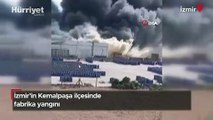 İzmir’in Kemalpaşa ilçesinde fabrika yangını