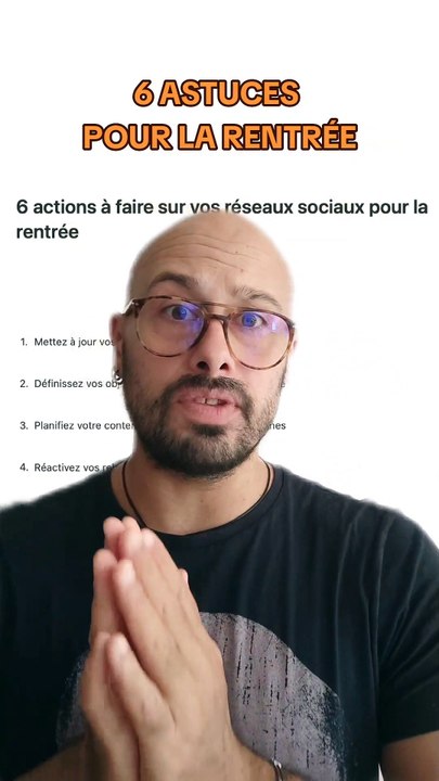6 astuces pour la rentrée