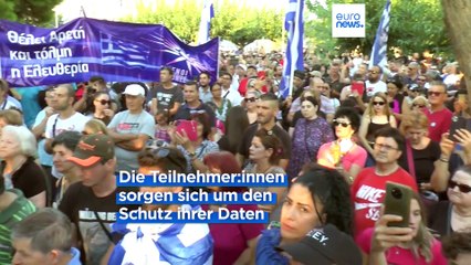 Proteste in Griechenland: Verschwörungstheorien um einen neuen Personalausweis