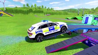 POLICE VEHICLES CARS TRANSPORTING WITH MAN TRUCKS TO GARAGE ! Farming Simulator 22 ( 1080 X 1920 60fps )