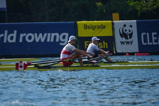 2023 World Rowing Championships - the Canadian Maple Leaf Ceremony