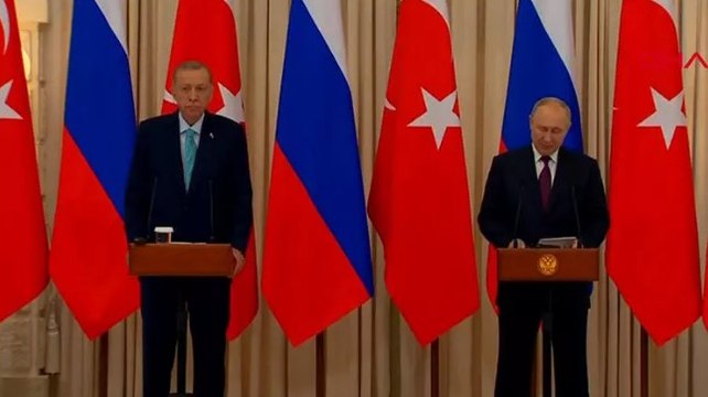 Soçi'de Erdoğan - Putin zirvesi... İki liderden basın toplantısında tahıl koridoru mesajı