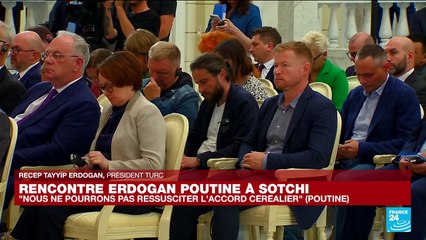 Erdogan en Russie afin de relancer l’accord sur les céréales