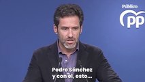 La sala de prensa del PP se queda a oscuras cuando Sémper critica a Sánchez