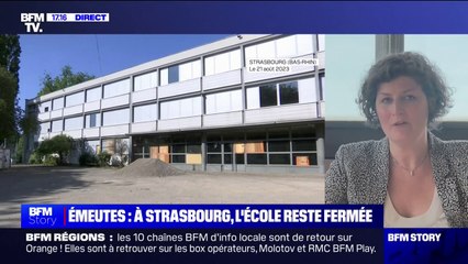 Descargar video: École incendiée pendant les émeutes à Strasbourg: 