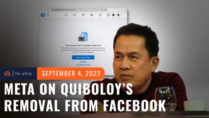 Meta says Quiboloy Facebook removal due to violations on dangerous individuals policy