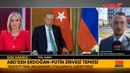 Soçi zirvesi sonrası ABD'den açıklama: Türkiye'ye minnettarız