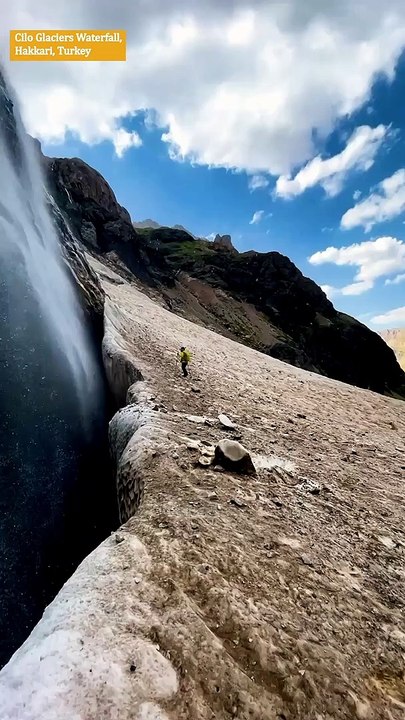 Cilo Glaciers Waterfall, Hakkari, Turkey