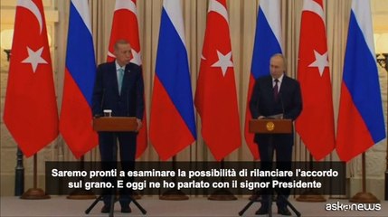 Putin: "Riprenderemo intesa su grano quando tutti accordi rispettati"