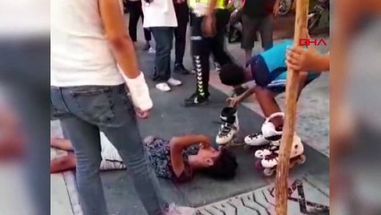 Tarsus'ta trafiğe kapalı caddede kaza: Bir kişi yaralandı