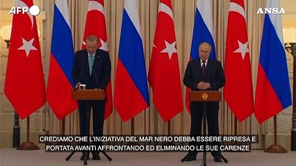 Erdogan: "Nuovo pacchetto di proposte per rilanciare l'accordo sul grano"