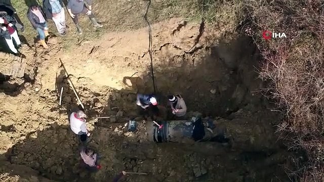 Sinop'ta patlayan şebeke suyu borusu onarıldı