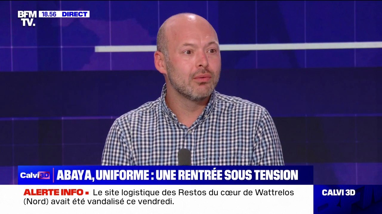 Abaya à l'école: "Nous sommes contents de cette mesure parce qu'avant c'était au cas par cas", affirme Nicolas Glière (professeur de lettres et administrateur du mouvement "Les stylos rouges")